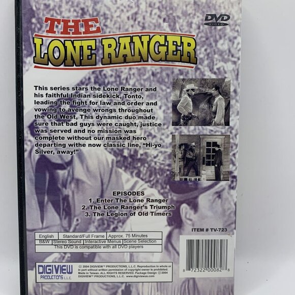 The Lone Ranger Volume 2 [Slim Case] DVD Movie Full Screen - Picture 2 of 3